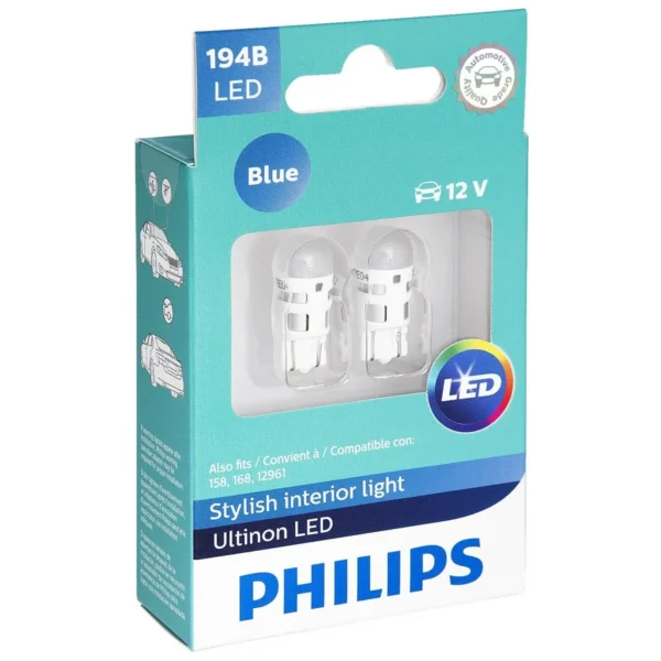 Philips 194BULBX2 car light bulb T10 LED