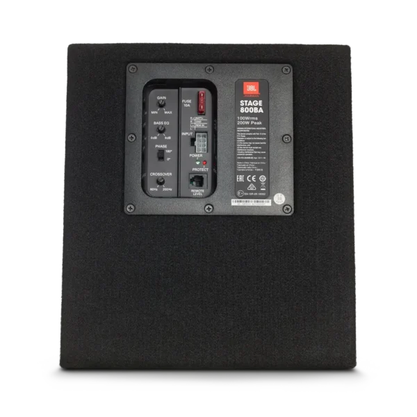 JBL JBLSTAGE800BA car subwoofer Pre-loaded subwoofer 100 W