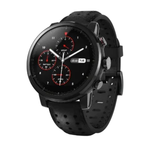 Amazfit Stratos+ 3.4 cm (1.34″) LCD Digital 320 x 300 pixels Touchscreen Black Wi-Fi GPS (satellite)
