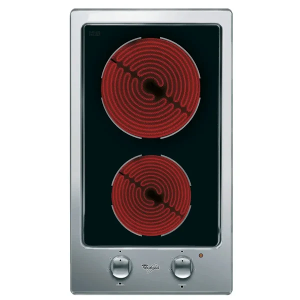 Whirlpool AKT 315/IX hob Black Built-in Ceramic 2 zone(s)
