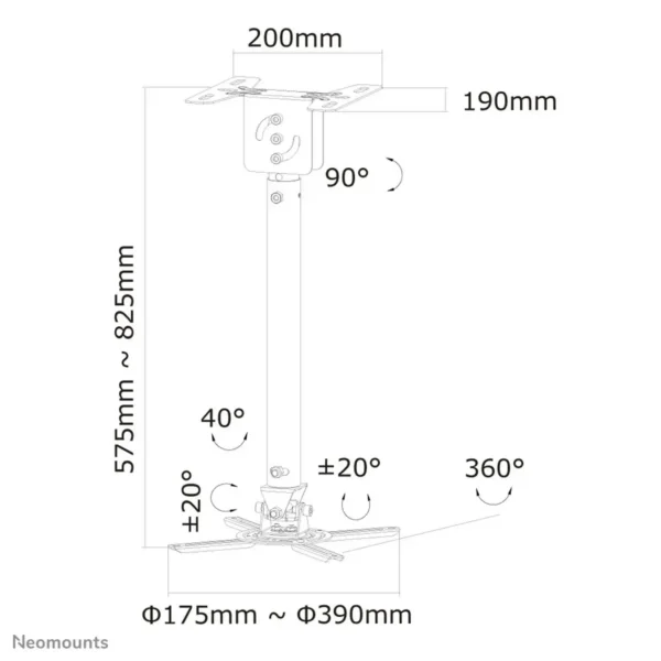 Neomounts projector ceiling mount
