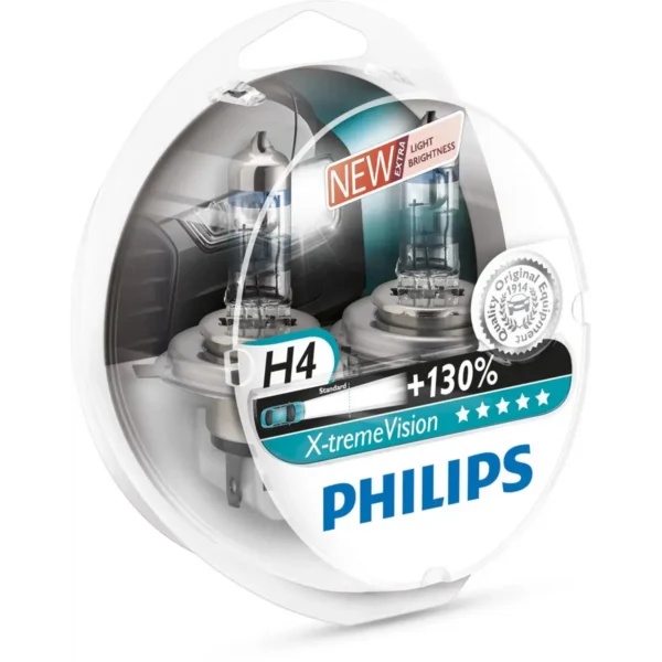 Philips X-tremeVision Type of lamp: H4 Pack of: 2 car headlight bulb