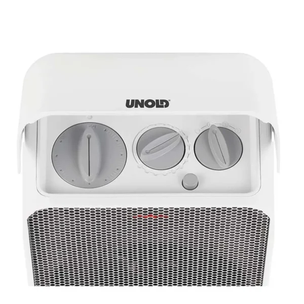Unold 86450 electric space heater Indoor Grey, White 2000 W Fan electric space heater