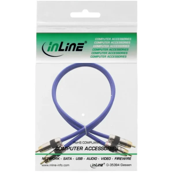 InLine Premium RCA Audio Cable 2x RCA male / male gold plated 2m