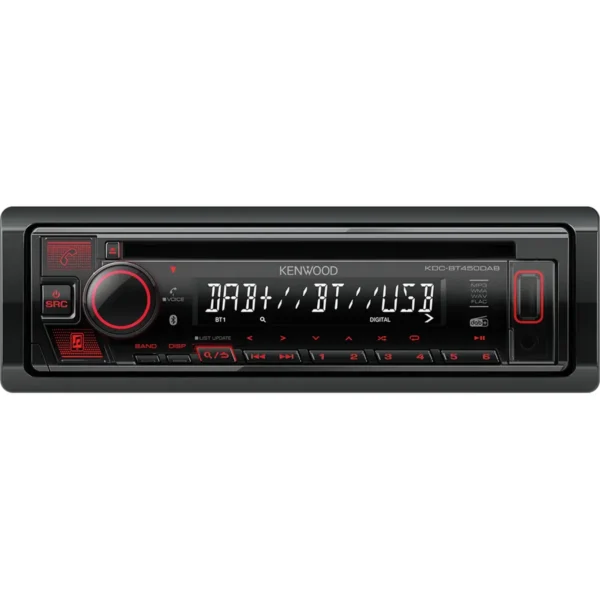 Kenwood KDC-BT450DAB car media receiver Black 50 W Bluetooth