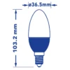 Verbatim LED Candle, Clear, E14, 4.5W