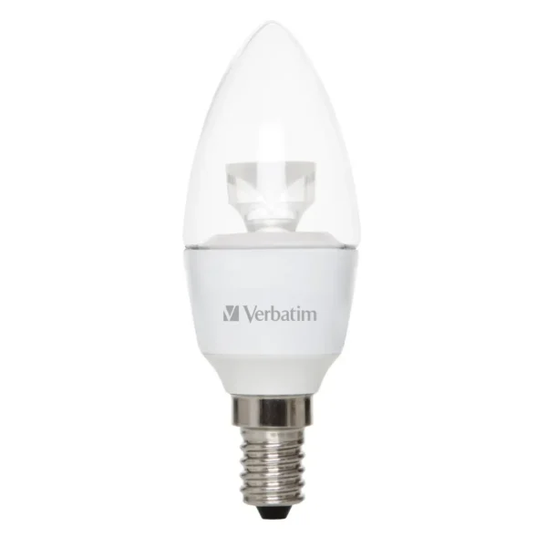 Verbatim LED Candle, Clear, E14, 4.5W