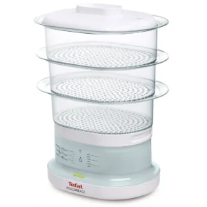 Tefal Minicompact steam cooker 3 basket(s) 650 W Transparent, White