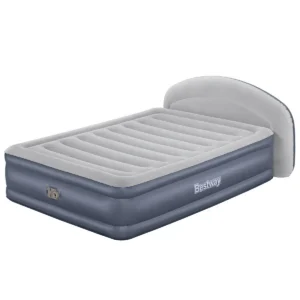 Bestway Tritech LoungeLux Headboard Queen Air Mattress with Built-in AC Pump 2.29 m x 1.52 m x 84 cm