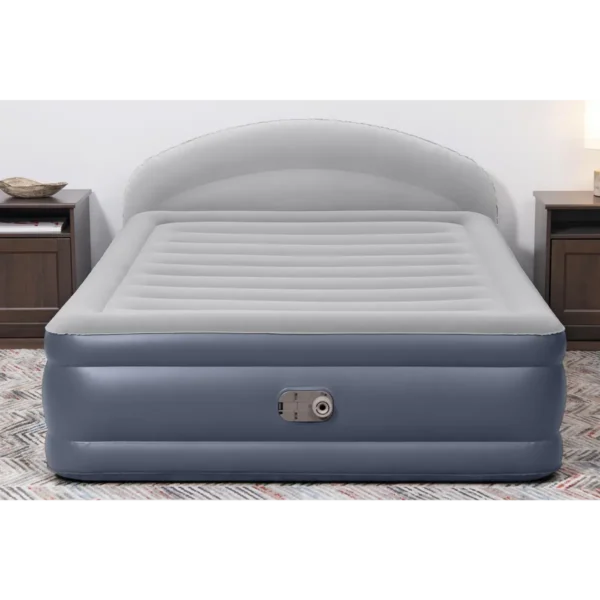Bestway Tritech LoungeLux Headboard Queen Air Mattress with Built-in AC Pump 2.29 m x 1.52 m x 84 cm