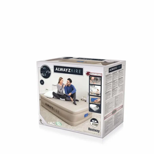 Bestway 69037 air mattress Double mattress Beige
