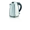 WMF Stelio 0413020012 electric kettle 1.7 L 2400 W Black, Stainless steel