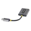 StarTech.com USB-C Headphone Splitter, USB Type C Dual Headset Adapter w/Mic Input, USB C to 3.5mm Audio Adapter/Earphone Dongle, USB C to Audio Jack/Aux Output, 24-bit DAC