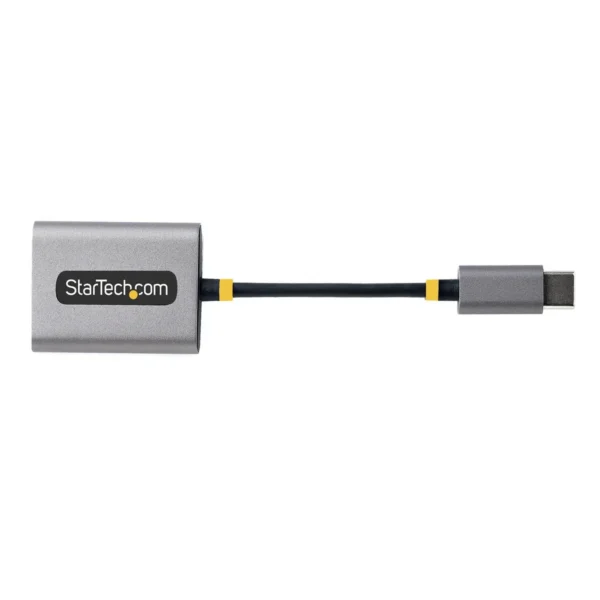 StarTech.com USB-C Headphone Splitter, USB Type C Dual Headset Adapter w/Mic Input, USB C to 3.5mm Audio Adapter/Earphone Dongle, USB C to Audio Jack/Aux Output, 24-bit DAC