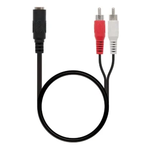 Nanocable 10.24.1301 audio cable 1.5 m 2 x RCA 3.5mm Black