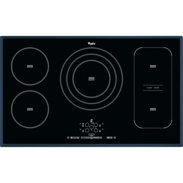 Whirlpool ACM 795/BA Black Built-in 86 cm Zone induction hob 5 zone(s)