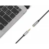 Manhattan Stereo Audio 3.5mm Extension Cable, 2m, Male/Female, Slim Design, Black/Silver, Premium with 24 karat gold plated contacts and pure oxygen-free copper (OFC) wire, Lifetime Warranty
