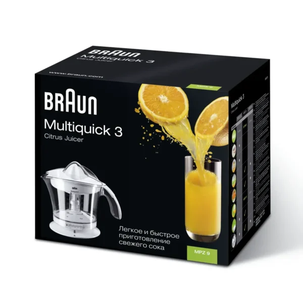 Braun Multiquick MPZ9 electric citrus press 20 W Transparent