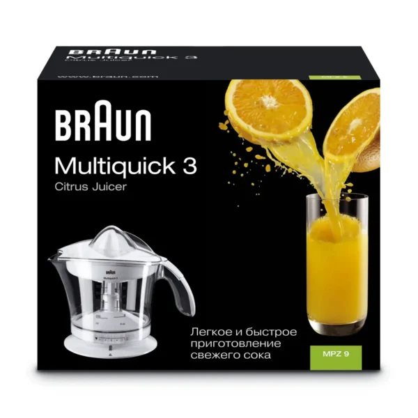 Braun Multiquick MPZ9 electric citrus press 20 W Transparent