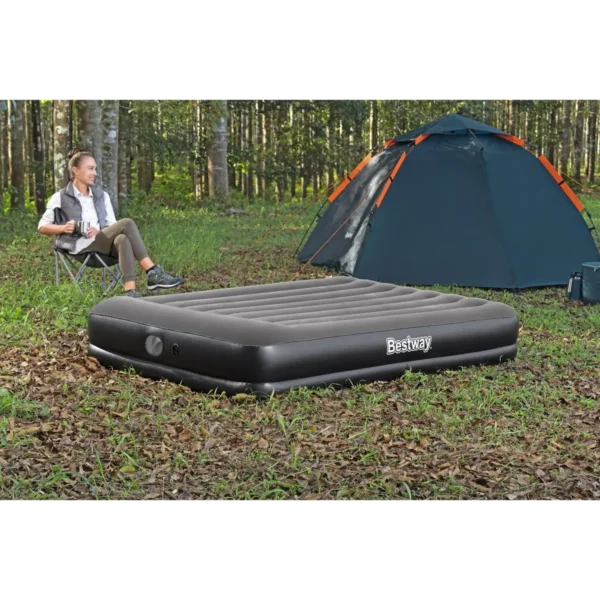Bestway Tritech Queen Air Mattress with Built-in USB Pump 2.03 m x 1.52 m x 36 cm
