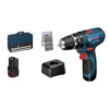 Bosch GSB 12V-15 1300 RPM Black, Blue