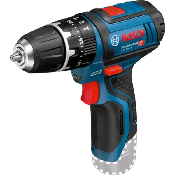 Bosch GSB 12V-15 1300 RPM Black, Blue