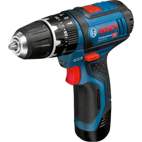 Bosch GSB 12V-15 1300 RPM Black, Blue