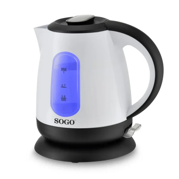 Sogo KET-SS-7715 electric kettle 1 L 1600 W Black, White