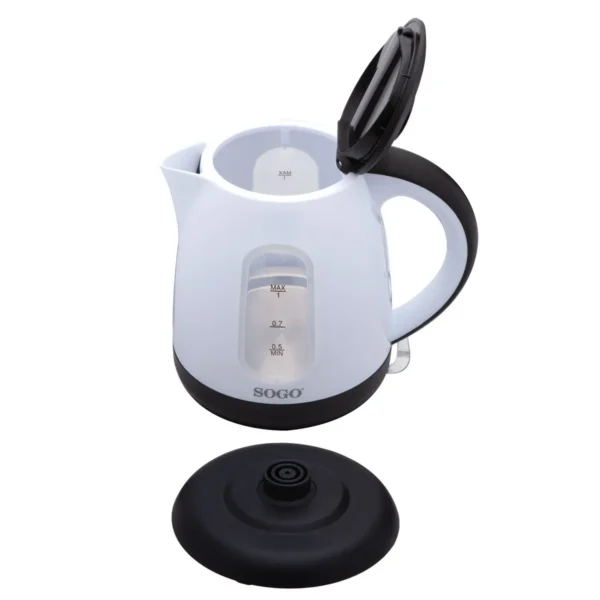 Sogo KET-SS-7715 electric kettle 1 L 1600 W Black, White