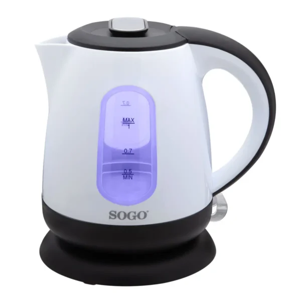 Sogo KET-SS-7715 electric kettle 1 L 1600 W Black, White