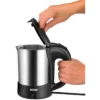 Unold 18575 electric kettle 0.5 L 1000 W Black, Stainless steel
