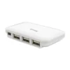 Trust 4 Port Slimline USB 2.0 Hub 480 Mbit/s White