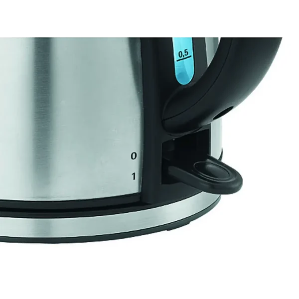 WMF Stelio 0413010012 electric kettle 1.2 L 2400 W Black, Stainless steel