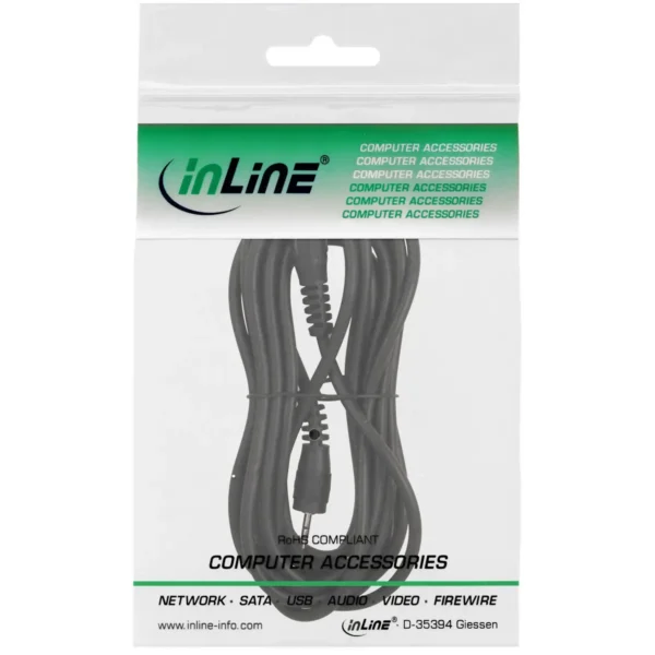 InLine Audio Cable 2.5mm Stereo male / male 1m