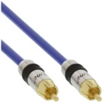 InLine Premium RCA Audio Cable 1x RCA male / male gold plated 1m