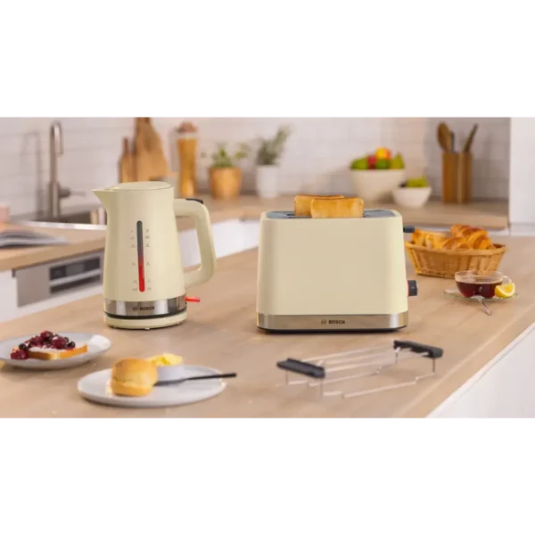 Bosch TWK4M223GB electric kettle 1.7 L 3000 W Black, Cream, Grey, Red