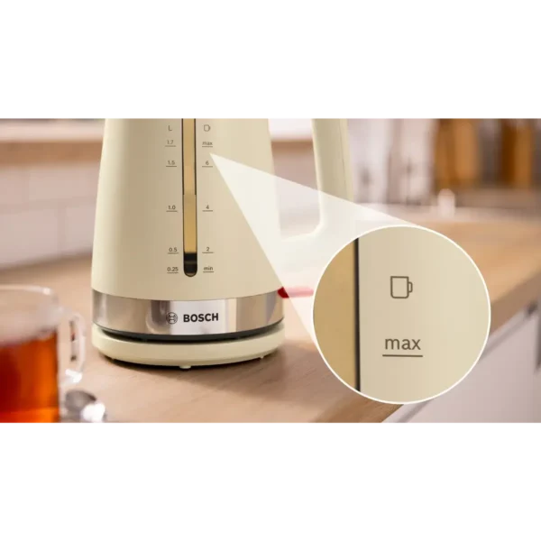 Bosch TWK4M223GB electric kettle 1.7 L 3000 W Black, Cream, Grey, Red