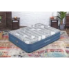 Bestway Tritech Fashion Flock Air Mattress Queen with Built-in AC Pump and Antimicrobial Coating 2.03 m x 1.52 m x 36 cm