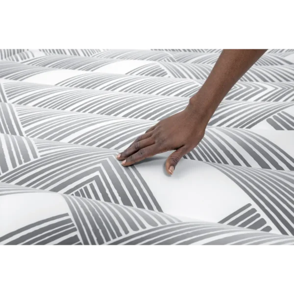 Bestway Tritech Fashion Flock Air Mattress Queen with Built-in AC Pump and Antimicrobial Coating 2.03 m x 1.52 m x 36 cm