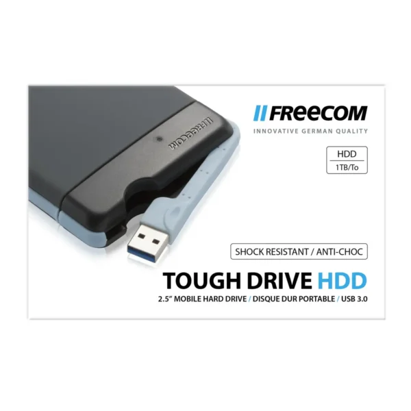 Freecom Tough Drive external hard drive 1 TB 5400 RPM 2.5″ USB 3.2 Gen 1 (3.1 Gen 1) Grey