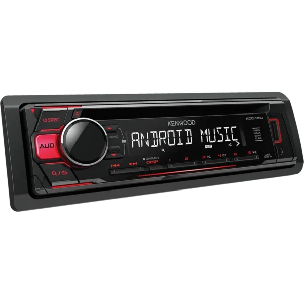Kenwood KDC-110UR car media receiver Black, Red 200 W