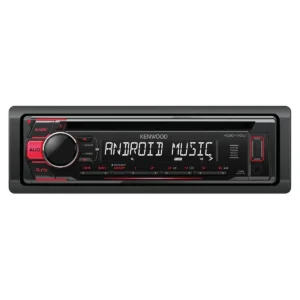 Kenwood KDC-110UR car media receiver Black, Red 200 W