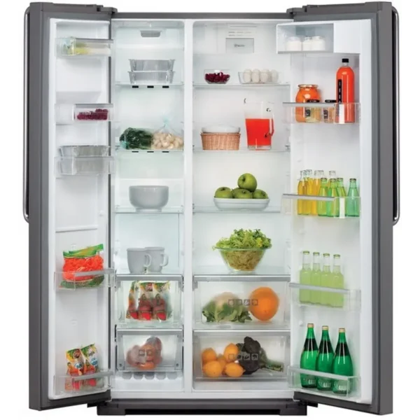 Whirlpool WSX1101 MS side-by-side refrigerator Freestanding 590 L Stainless steel