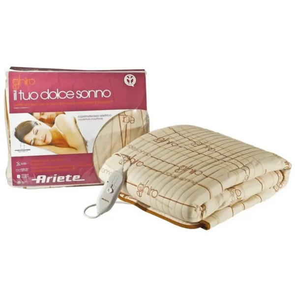 Ariete 00B881100AR0 electric blanket 60 W Beige Polyester