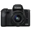 Canon EOS M50 + EF-M 15-45mm f/3.5-6.3 IS STM Kit SLR Camera Kit 24.1 MP CMOS 6000 x 4000 pixels Black