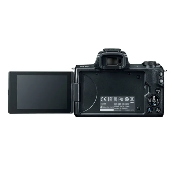 Canon EOS M50 + EF-M 15-45mm f/3.5-6.3 IS STM Kit SLR Camera Kit 24.1 MP CMOS 6000 x 4000 pixels Black