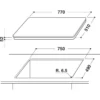 Whirlpool ACM 814/BA Black Built-in Zone induction hob 4 zone(s)