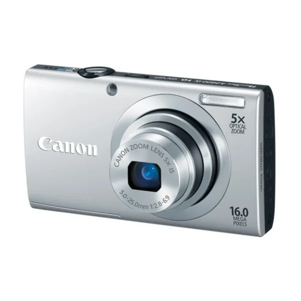 Canon PowerShot A2400 IS 1/2.3″ Compact camera 16 MP CCD 4608 x 3456 pixels Black, Grey