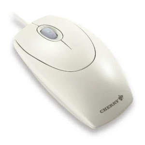 CHERRY WHEELMOUSE OPTICAL Corded Mouse, Light Grey, PS2/USB