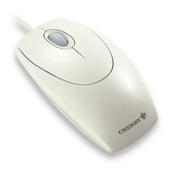 CHERRY WHEELMOUSE OPTICAL Corded Mouse, Light Grey, PS2/USB